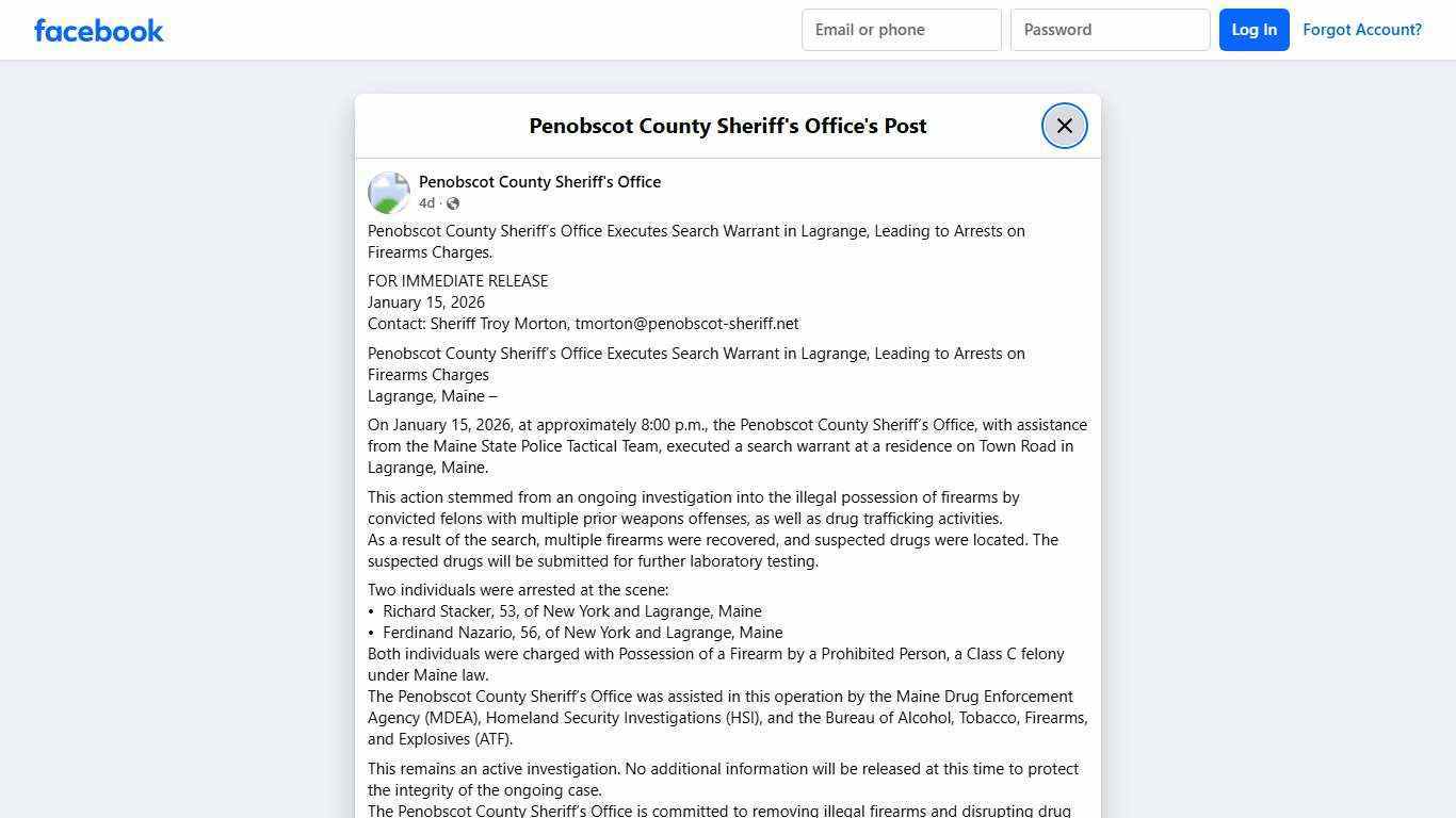 Penobscot County... - Penobscot County Sheriff's Office | Facebook
